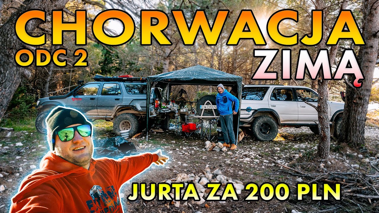CHORWACJA ZIMĄ 2025 OFF ROAD odc 2 | tania JURTA | PAG | 2x toyota 4runner | Overlanding Croatia 4x4