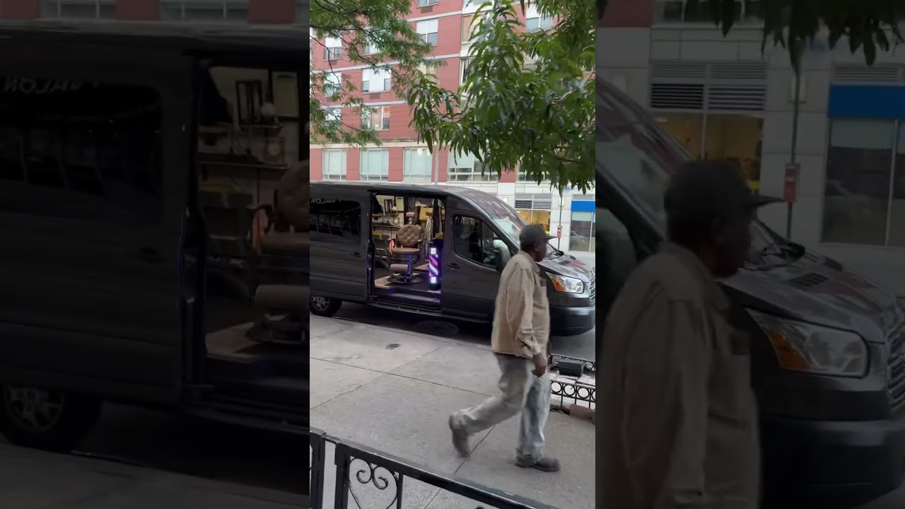 Barber Van in Harlem NYC