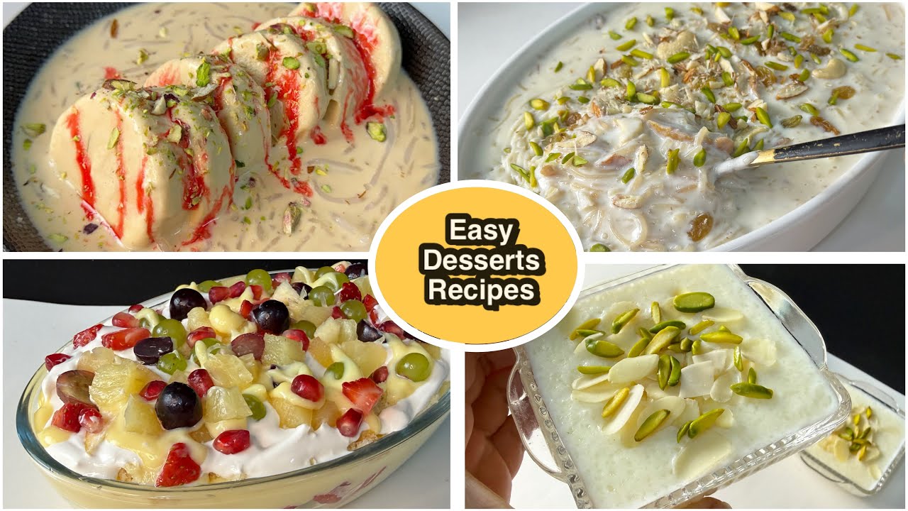 4 Delicious Ramadan Dessert Recipes - Quick & Easy dessert by Sariya 