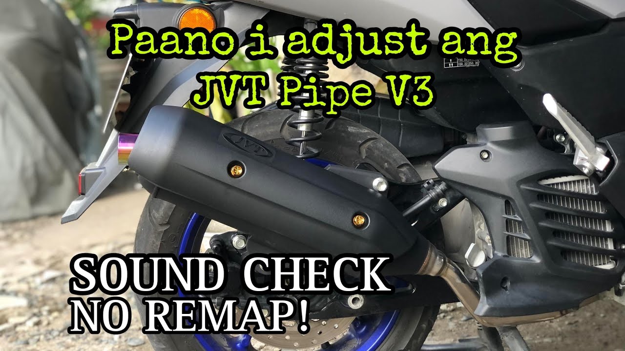 How to adjust JVT V3 PIPE (NMAX V2) SOUNDCHECK