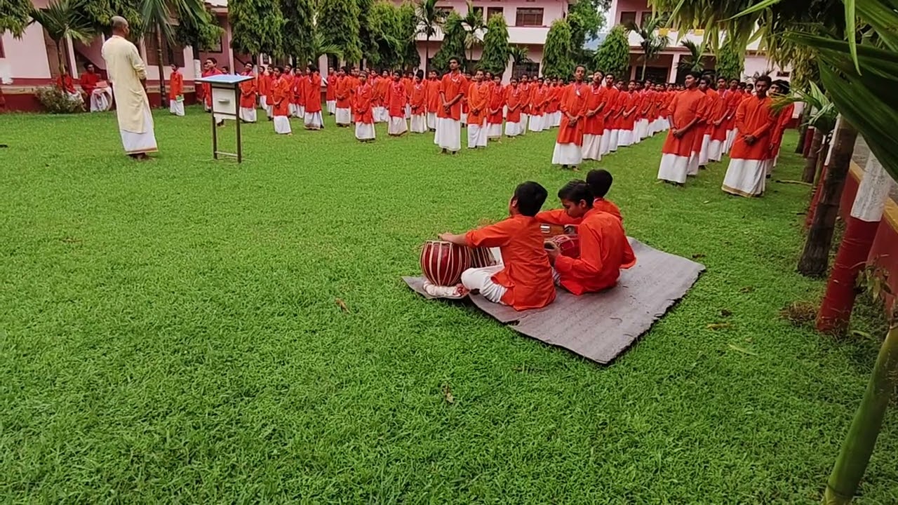 Morning Prayer at Nepal`s Gurukul
