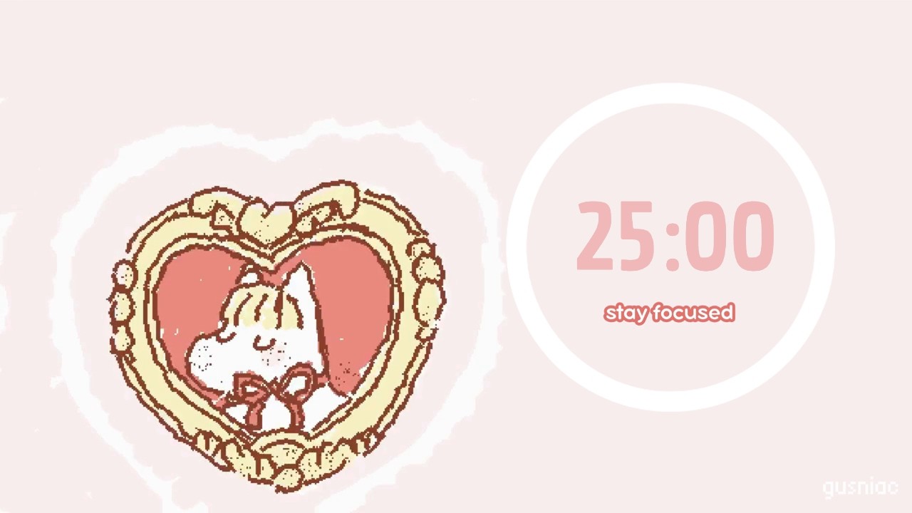 Study With Me | Pomodoro Timer 25/5 x 4 (2 Hours) | Love Lofi, No Mid Ads