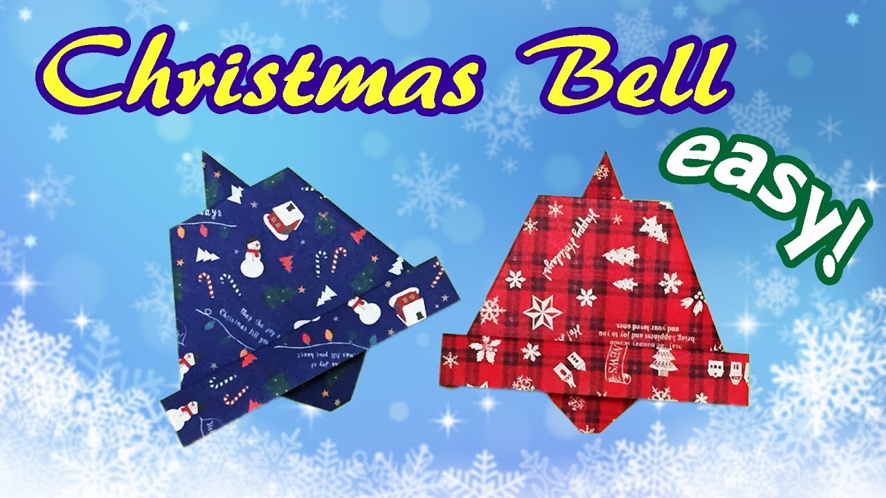 Origami Easy but Cool Christmas Bell | How to Make a Paper Christmas Decoration Last Minutes Idea