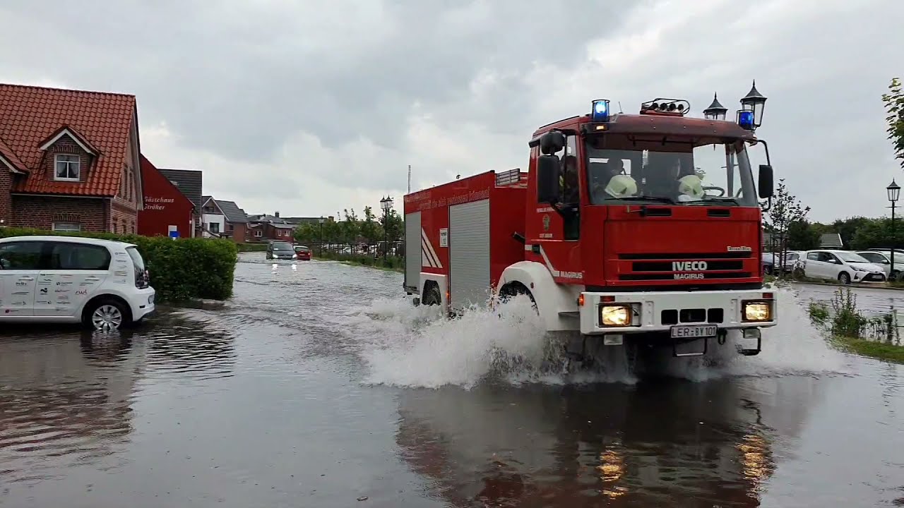 #BORKUM ☔ - Großalarm🔔 nach Wolkenbruch🌦 