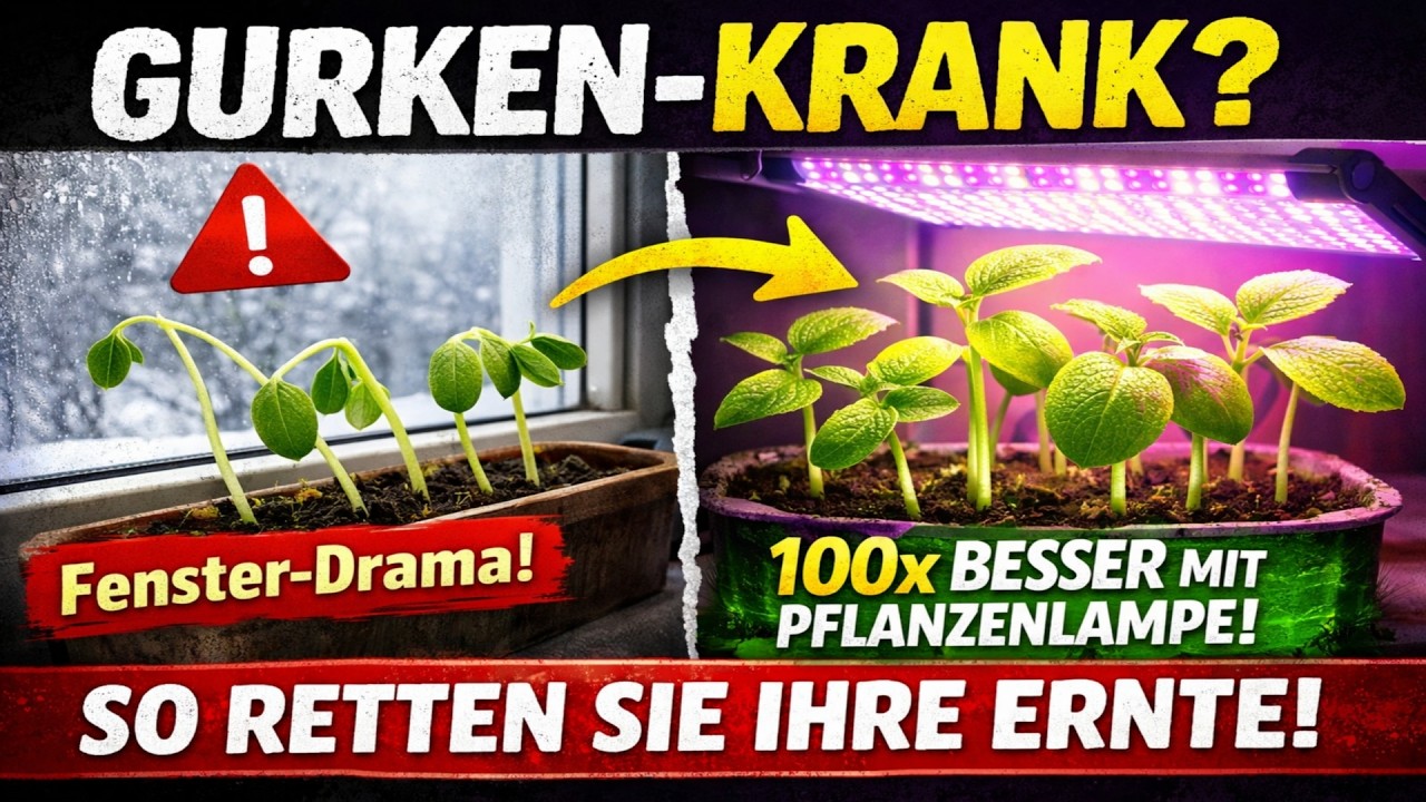 Gehen Gurken-Sämlinge am Fenster ein?