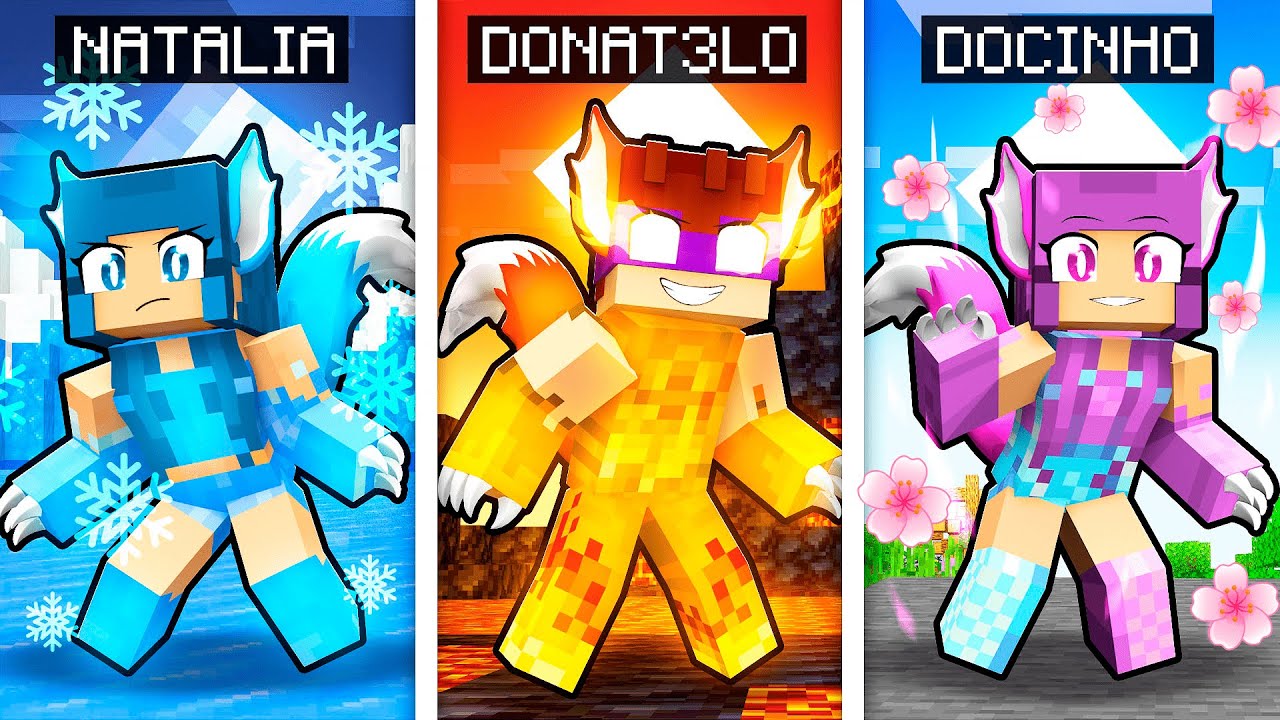 MINECRAFT... MAS TEMOS RAÇAS de LOBOS DIFERENTES!