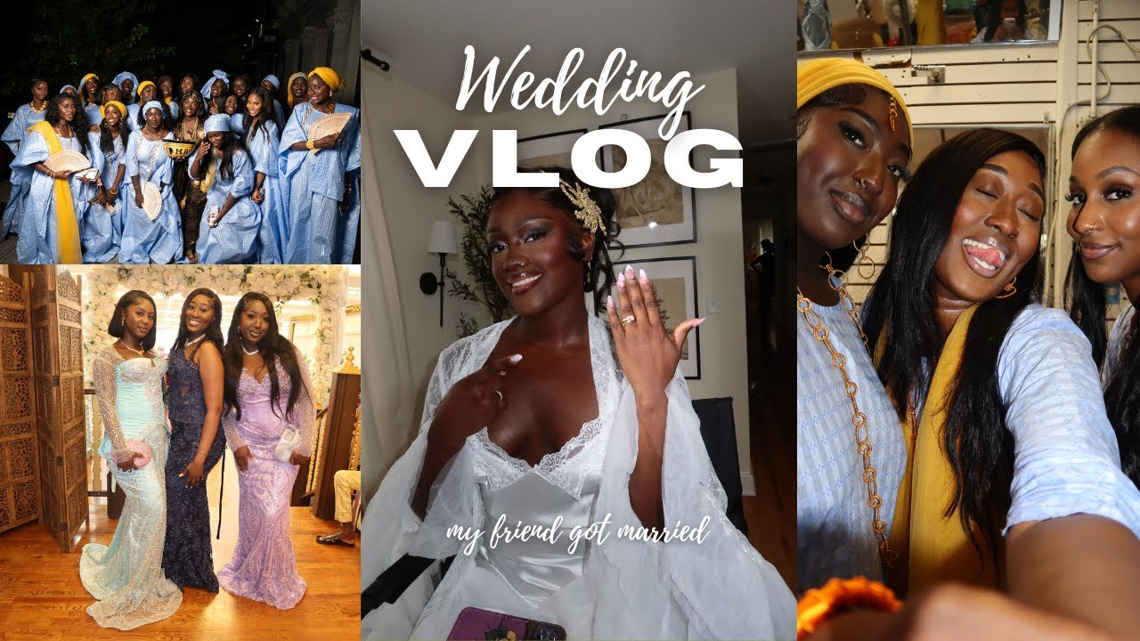 my friend got married...... i attended my first senegalese wedding| woury's wedding Vlog