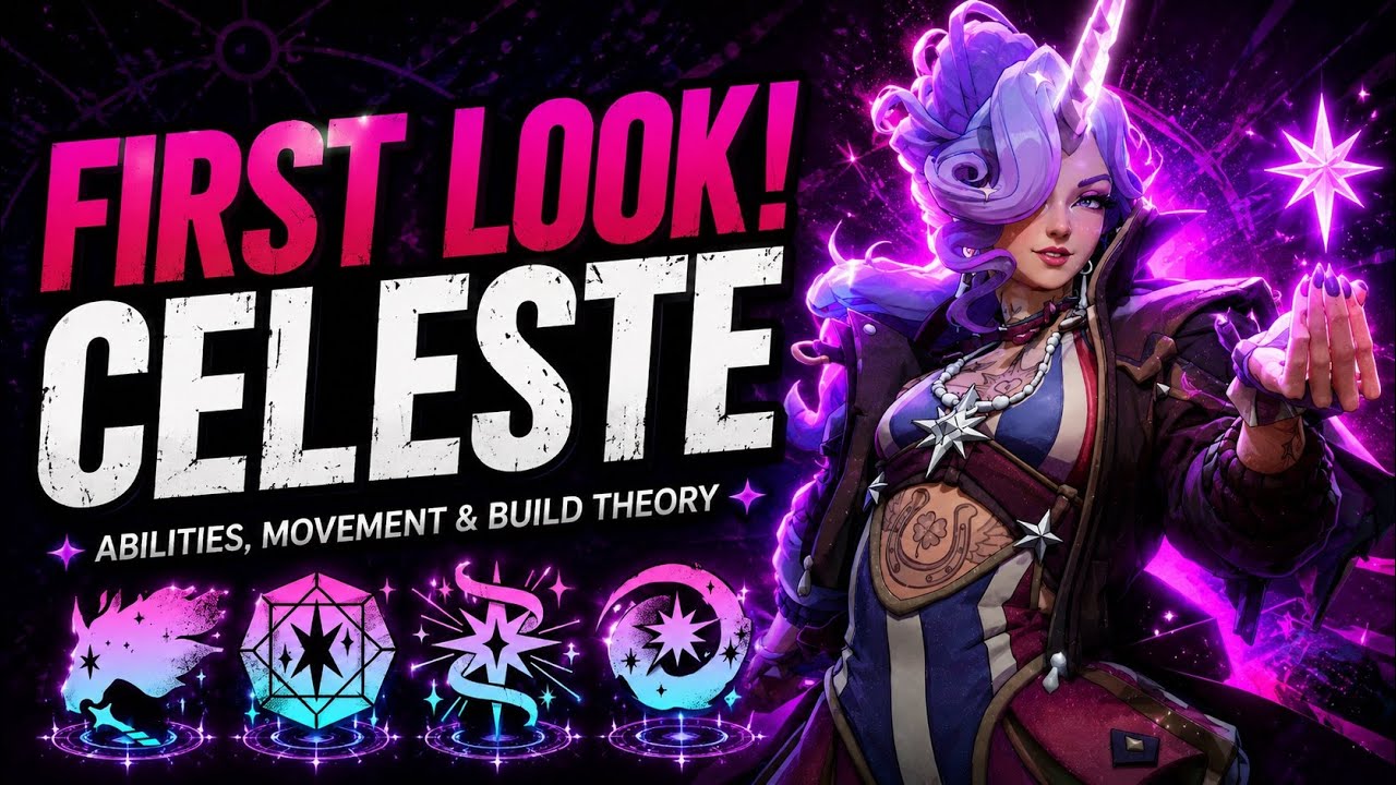FIRST LOOK AT CELESTE! NEW DEADLOCK HERO! Abilities, Movement & Build Theory