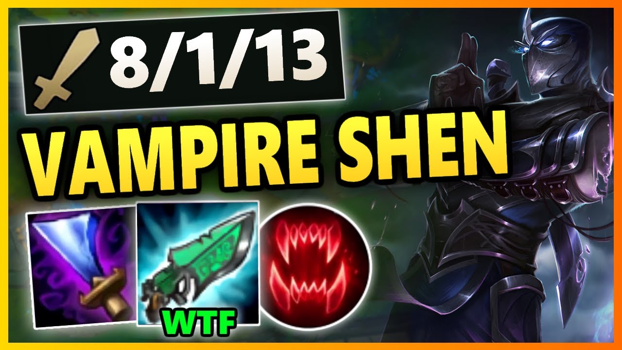 RIOT?! VAMPIRE SHEN IS COMPLETELY BUSTED! THIS HEALING IS 100% OP! | Unranked to Challenger EP 36