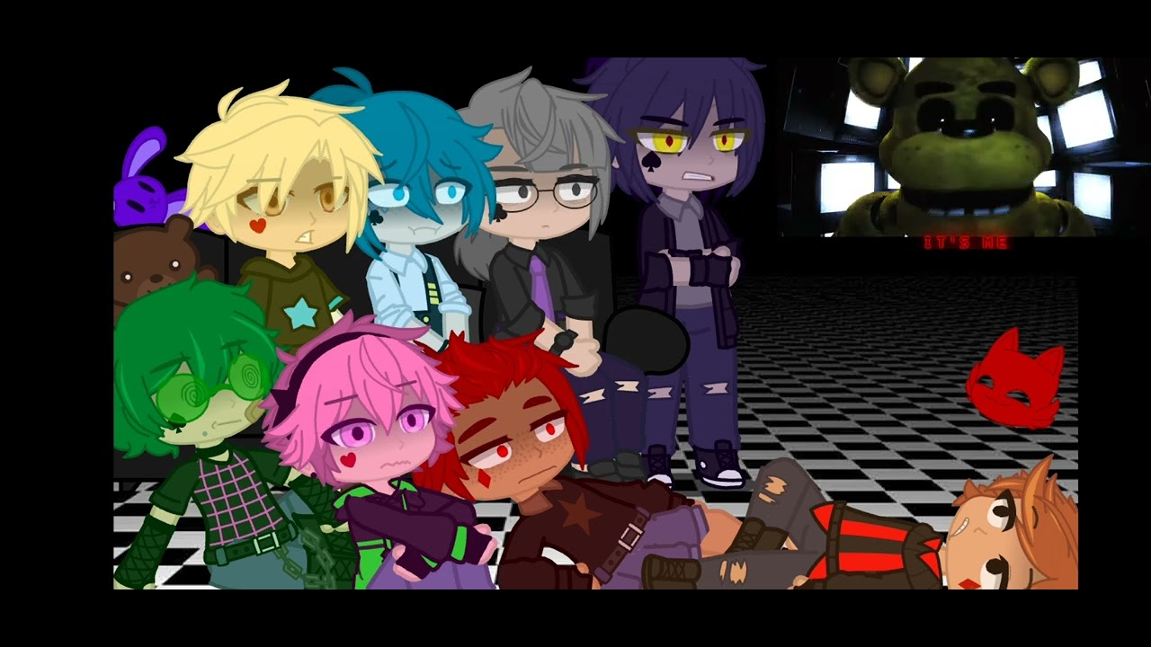 Реакция 13 карт на FNAF 1 песни на русском [2/?] (ч.о)