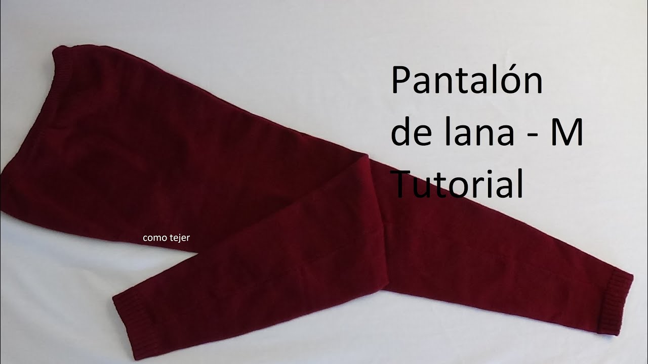 Como tejer pantalón de lana a máquina.