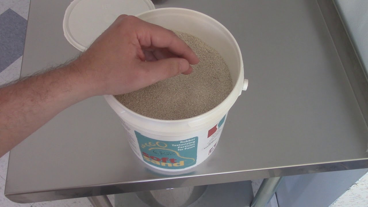 Soft Sand paint additive for non-skid boat deck