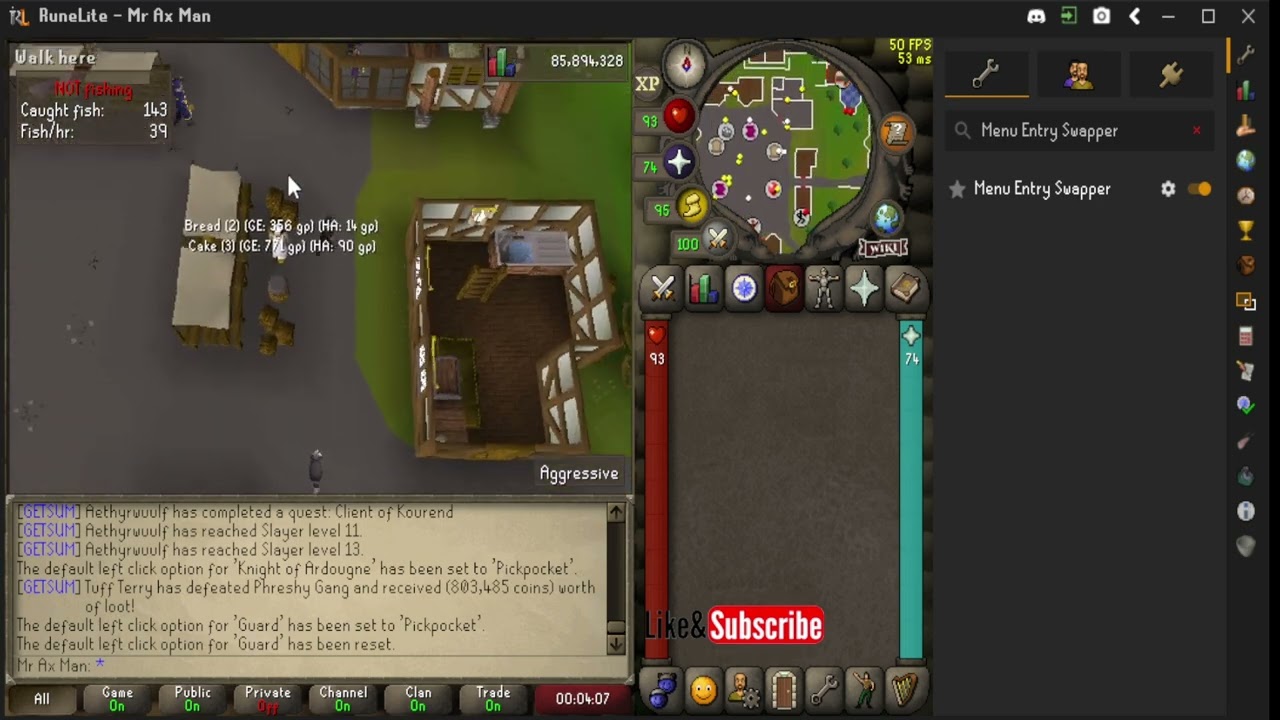 Как украсть карманные деньги у Рыцарей Ардуни в OSRS