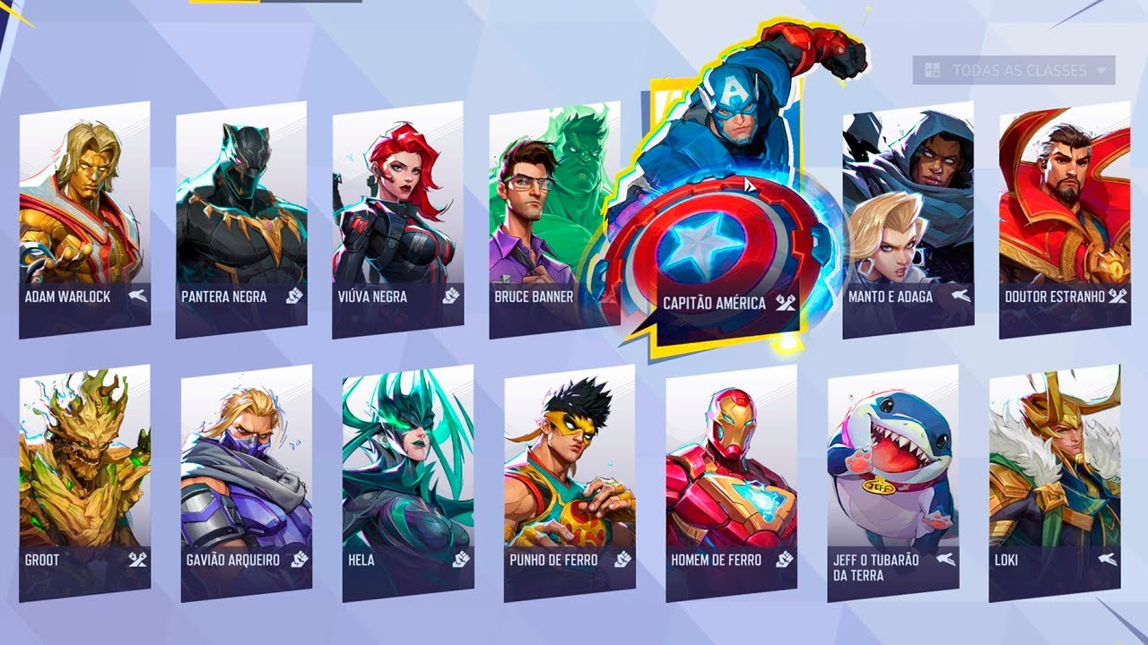 MARVEL RIVALS - TODOS OS PERSONAGENS