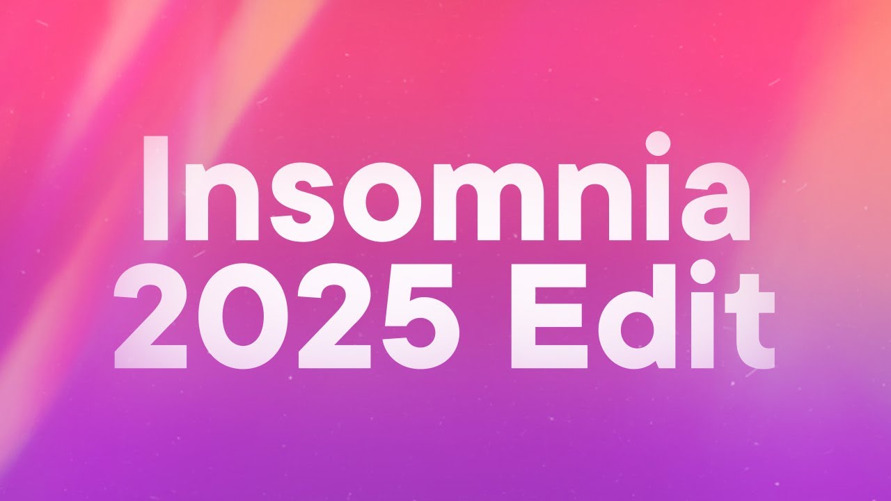 Faithless - Insomnia (Disclosure's 2025 Edit) (Lyrics)