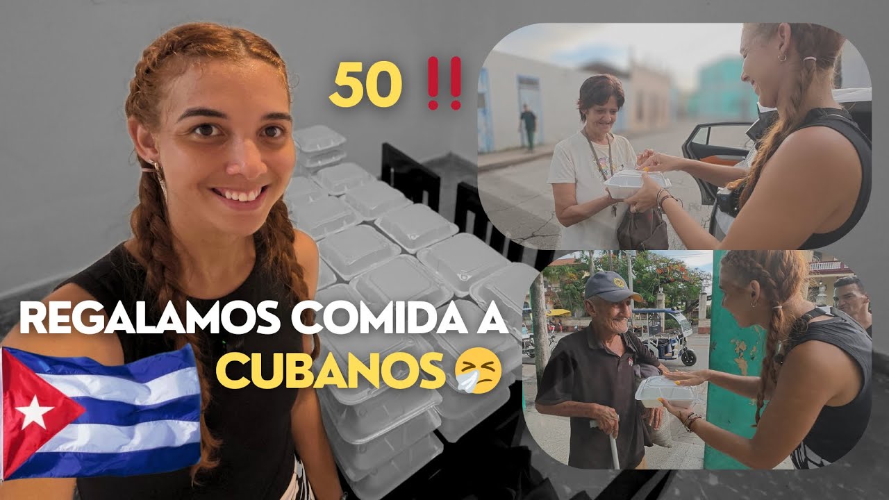 REGALAMOS COMIDA en las CALLES de CAMAGÜEY ‼️ no ESPERÁBAMOS esto…