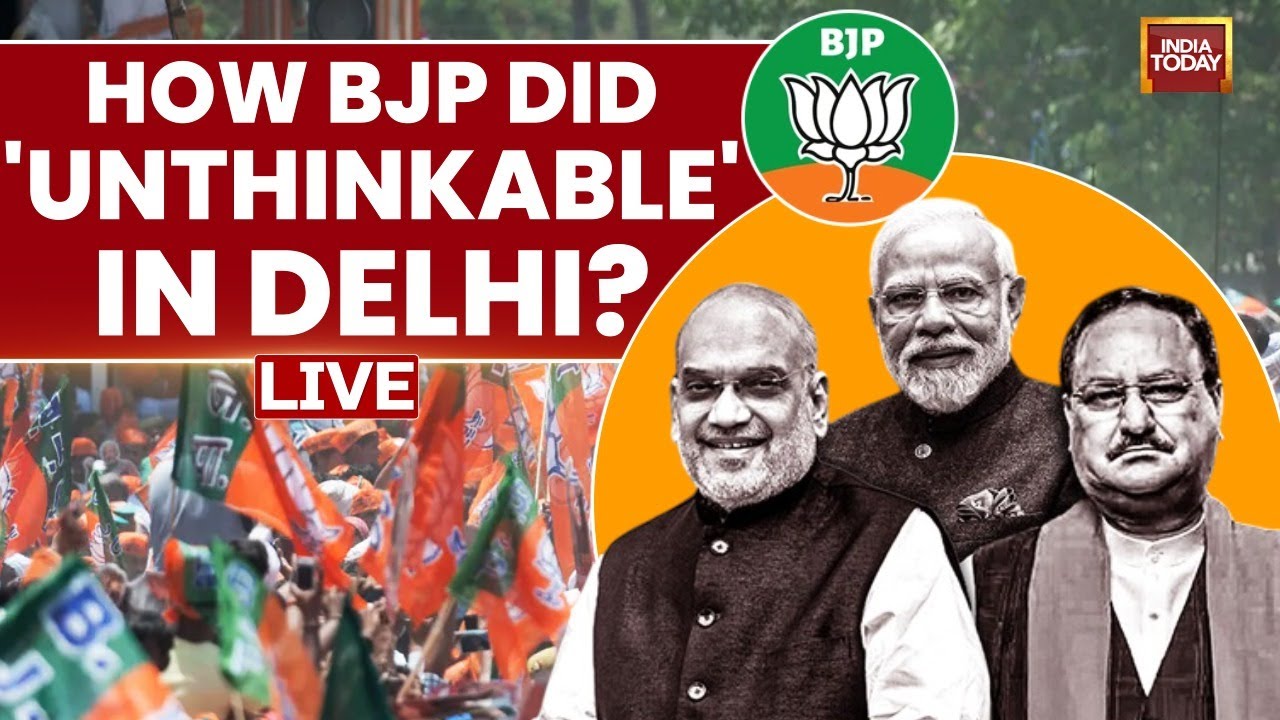 Delhi Election Result: BJP Workers Celebrate Party Win In National Capital | BJP Sweeps Delhi