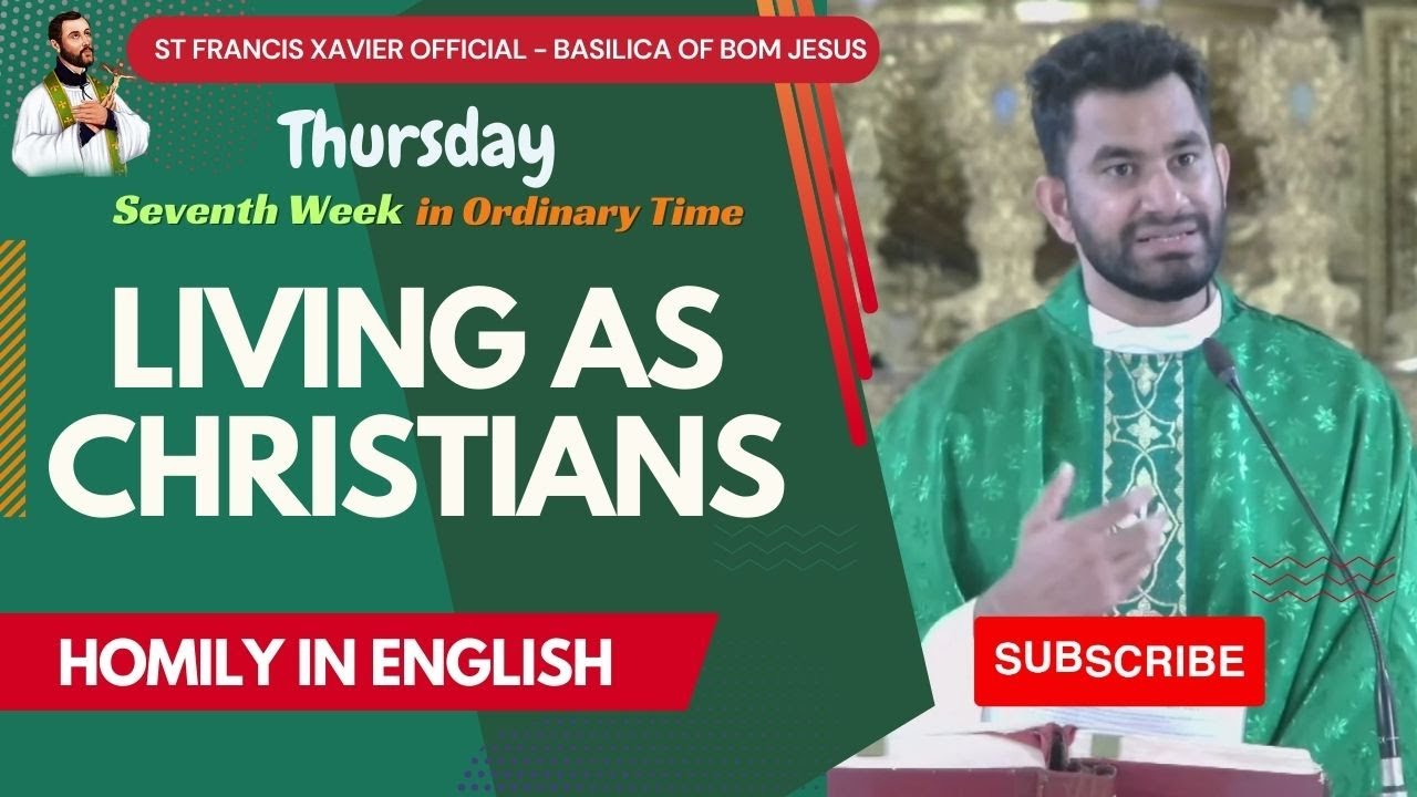 Living as Christians 🙏 Homily in English 🙏27 Feb 2025 #faith #basilicaofbomjesus #sermon