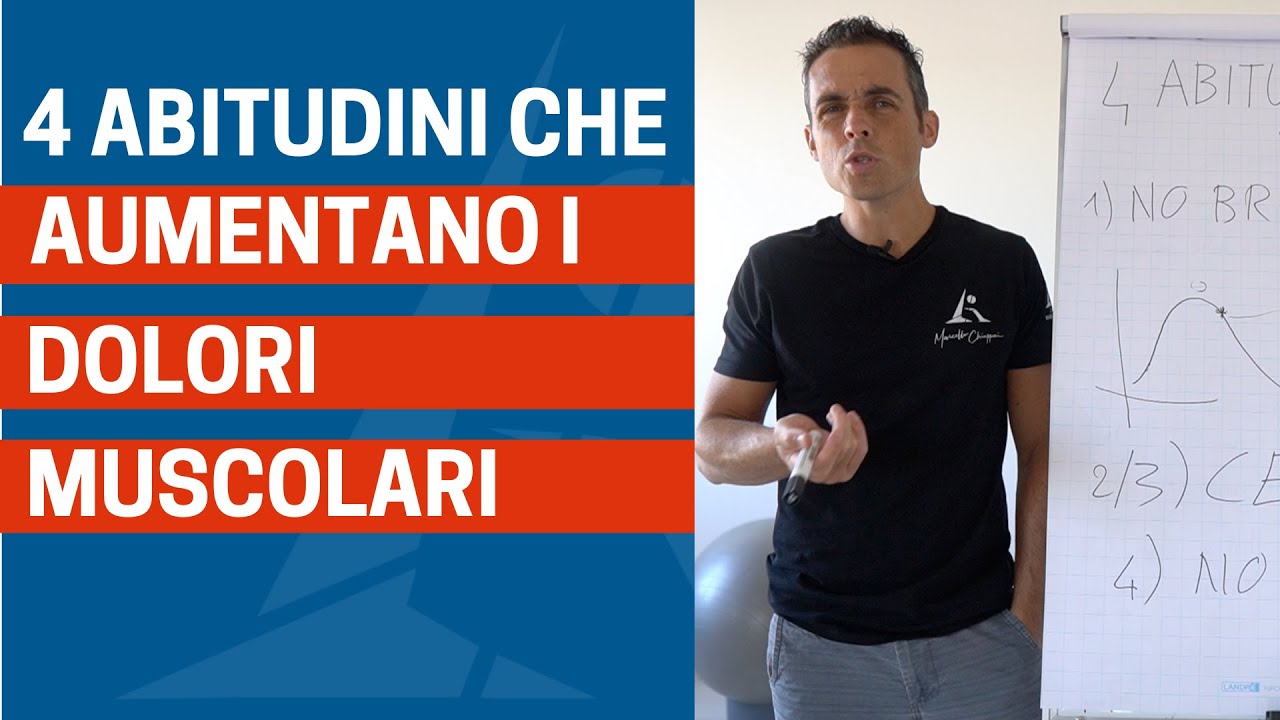 4 abitudini (anche ALIMENTARI) che aumentano i DOLORI MUSCOLARI