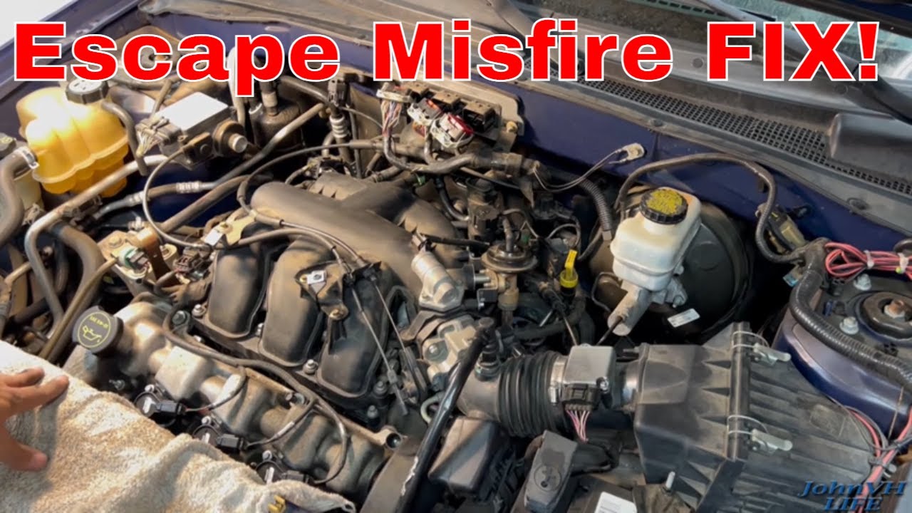 Ford Escape MISFIRE ECU/PCM Coils and Sparkplug Replacement DIY How To Shade Tree Mechanic Repair