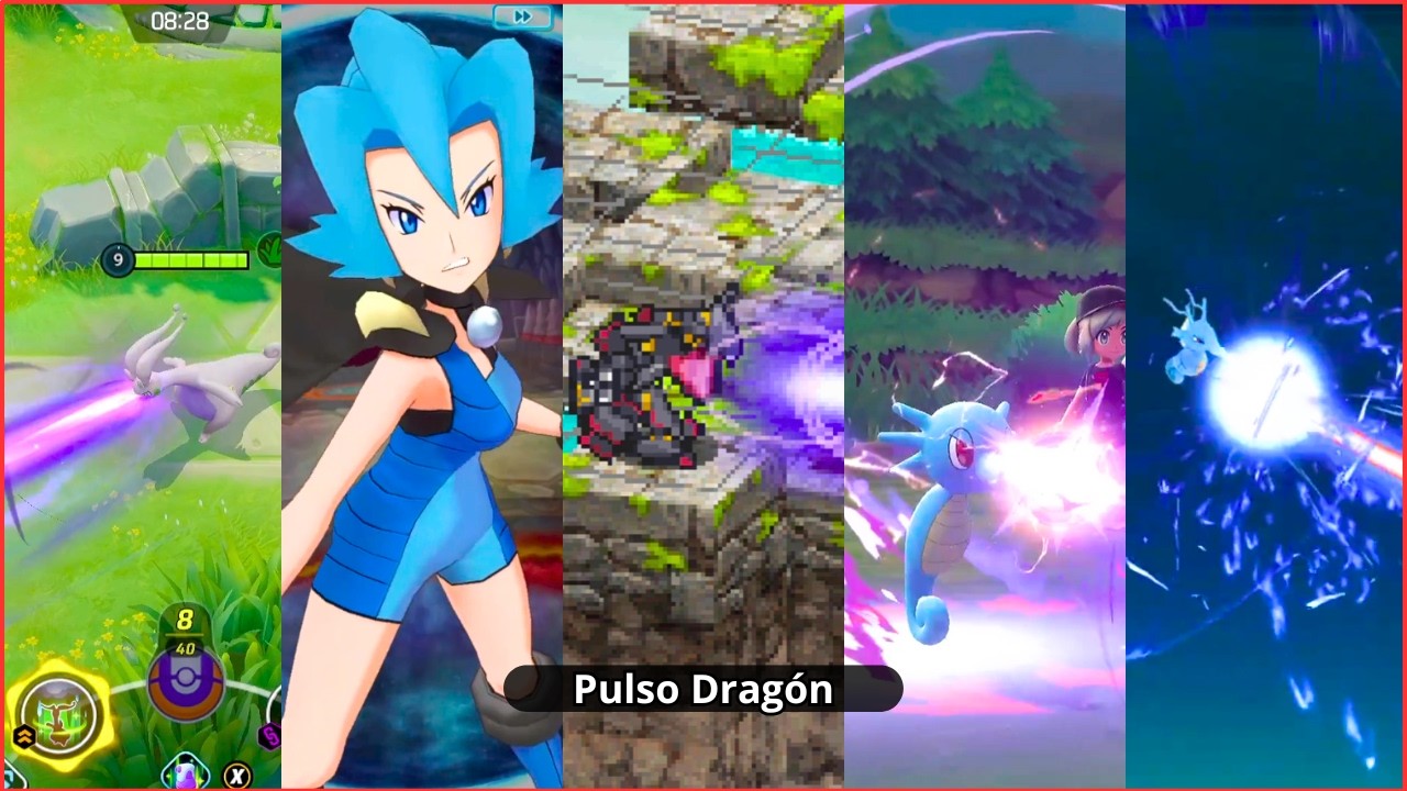 Animaci&oacute;n de PULSO DRAG&Oacute;N en todos los juegos Pok&eacute;mon (2007-2025)
