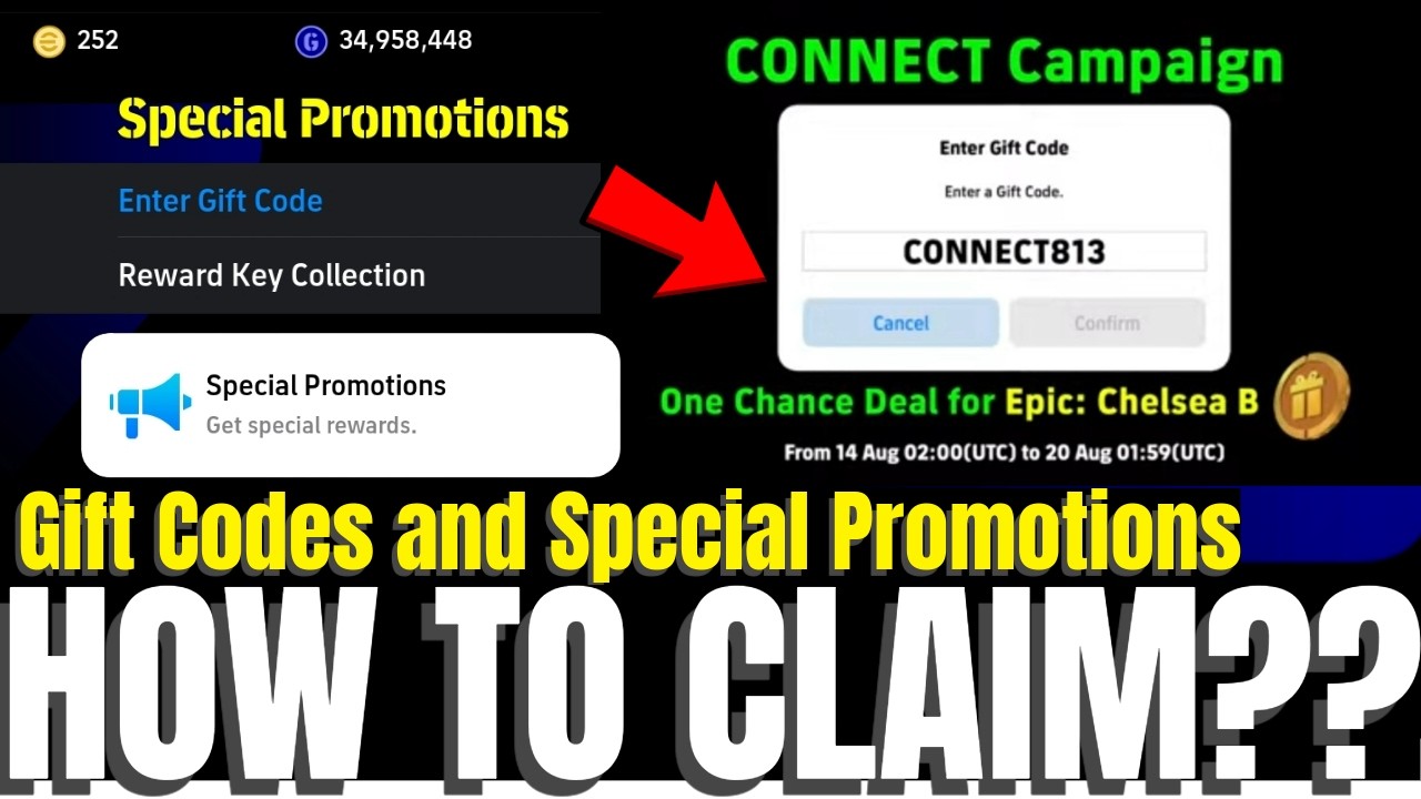 How to Enter Gift Code? | Special Promotions efootball 2026