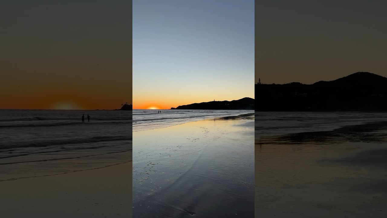 Catching the sunrise at Byron Bay