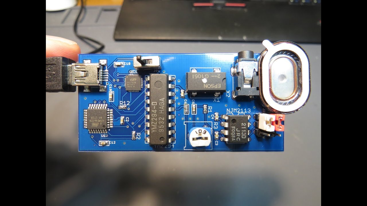 Chip-tune player by Yamaha YMZ294!