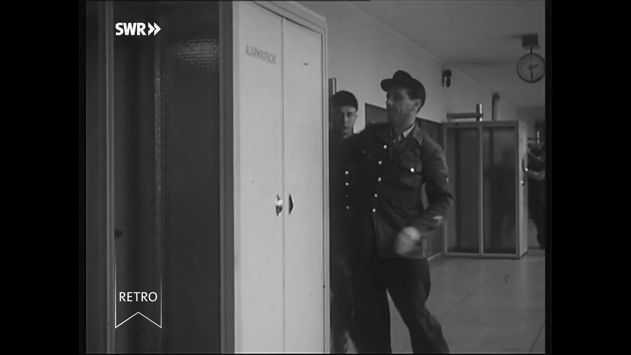SWR Retro – Abendschau: Heidelberger Feuerwehr (ohne Ton) 30.05.1957