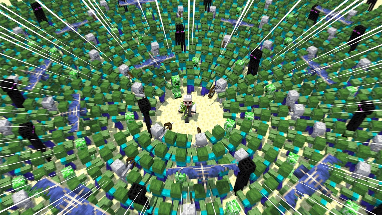 大量のMOBに襲われながらエンドラを討伐せよ【マイクラリレー2025】