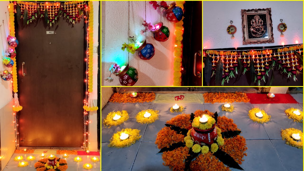 Home Entrance Decoration Ideas | Diwali Decoration Ideas | Entrance Makeover | Home Decor
