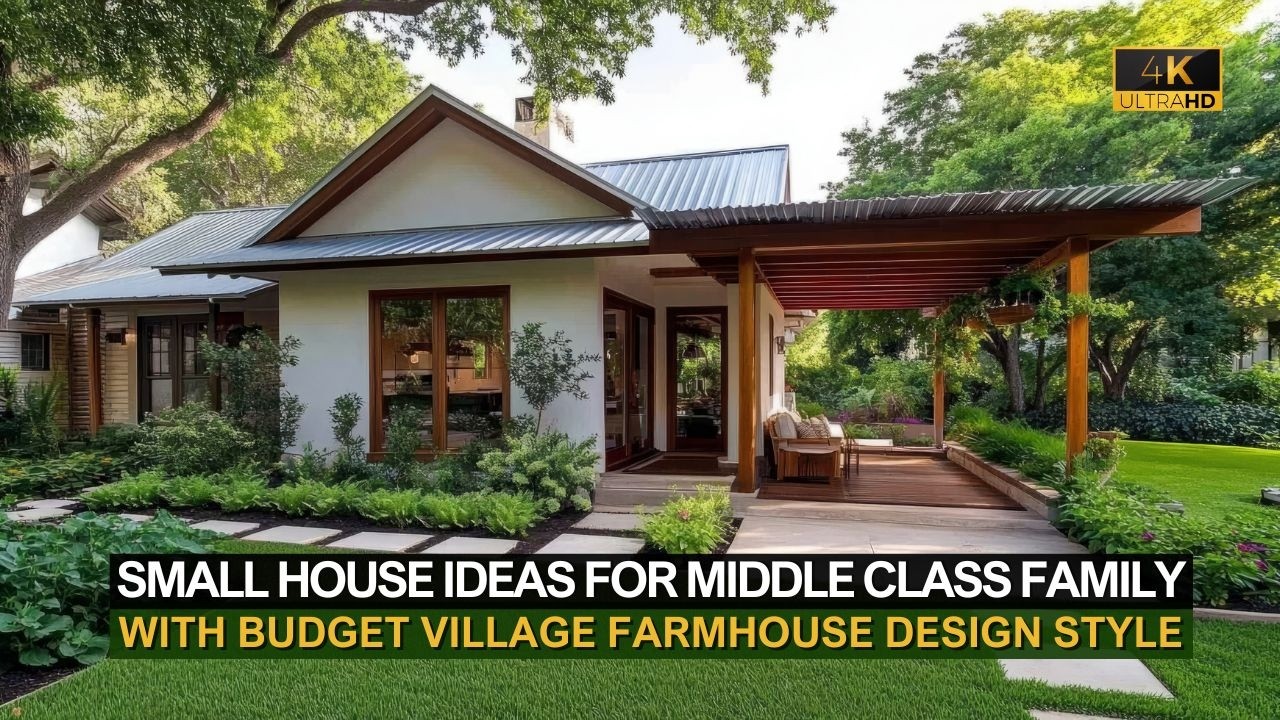Small House Design Ideas for Middle Class Family with Budget Village Farmhouse Style