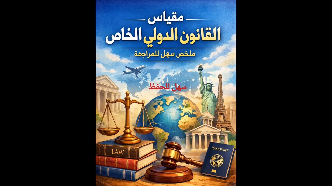 ملخص القانون الدولي الخاص|سنة ثالثة حقوق|قانون خاص