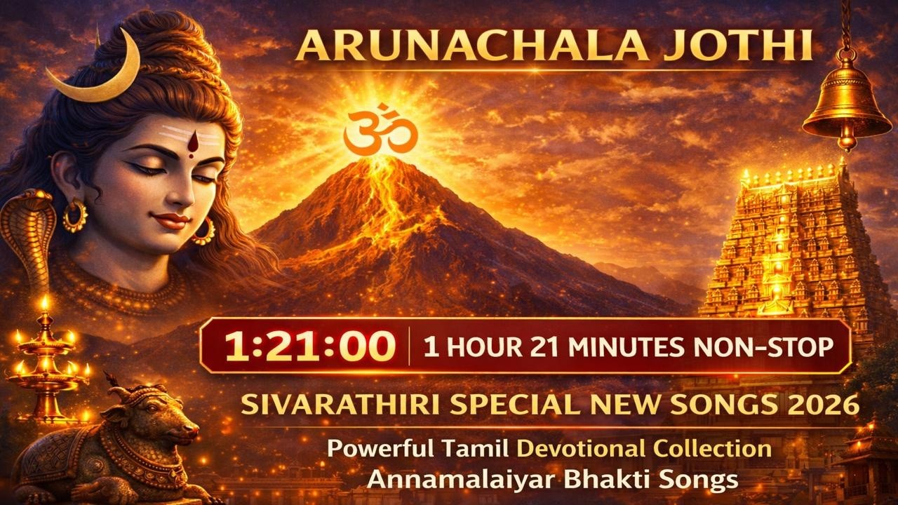 ARUNACHALA JOTHI | 1 Hour 21 Minutes Non-Stop | Sivarathiri Special New Songs 2026  Tamil Devotional