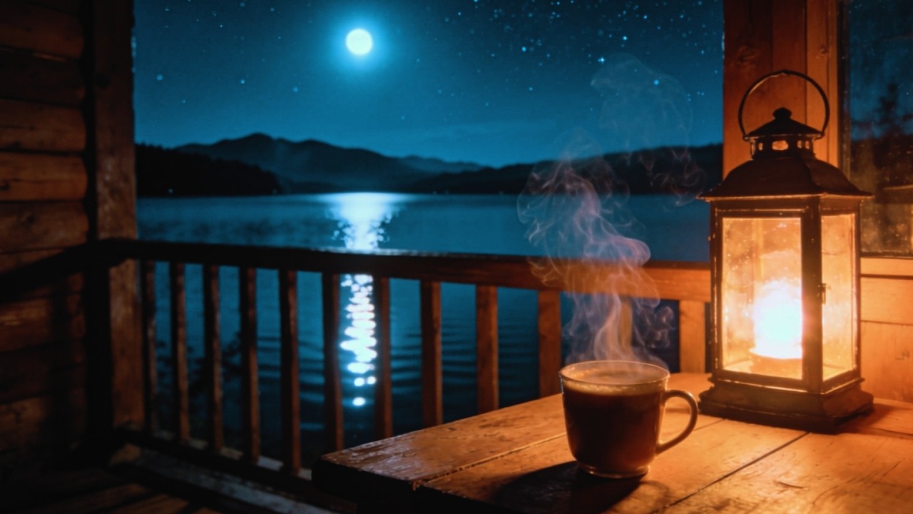 Cozy Autumn Night Ambience • Soothing Music to Ease Anxiety, Depression & Inner Peace