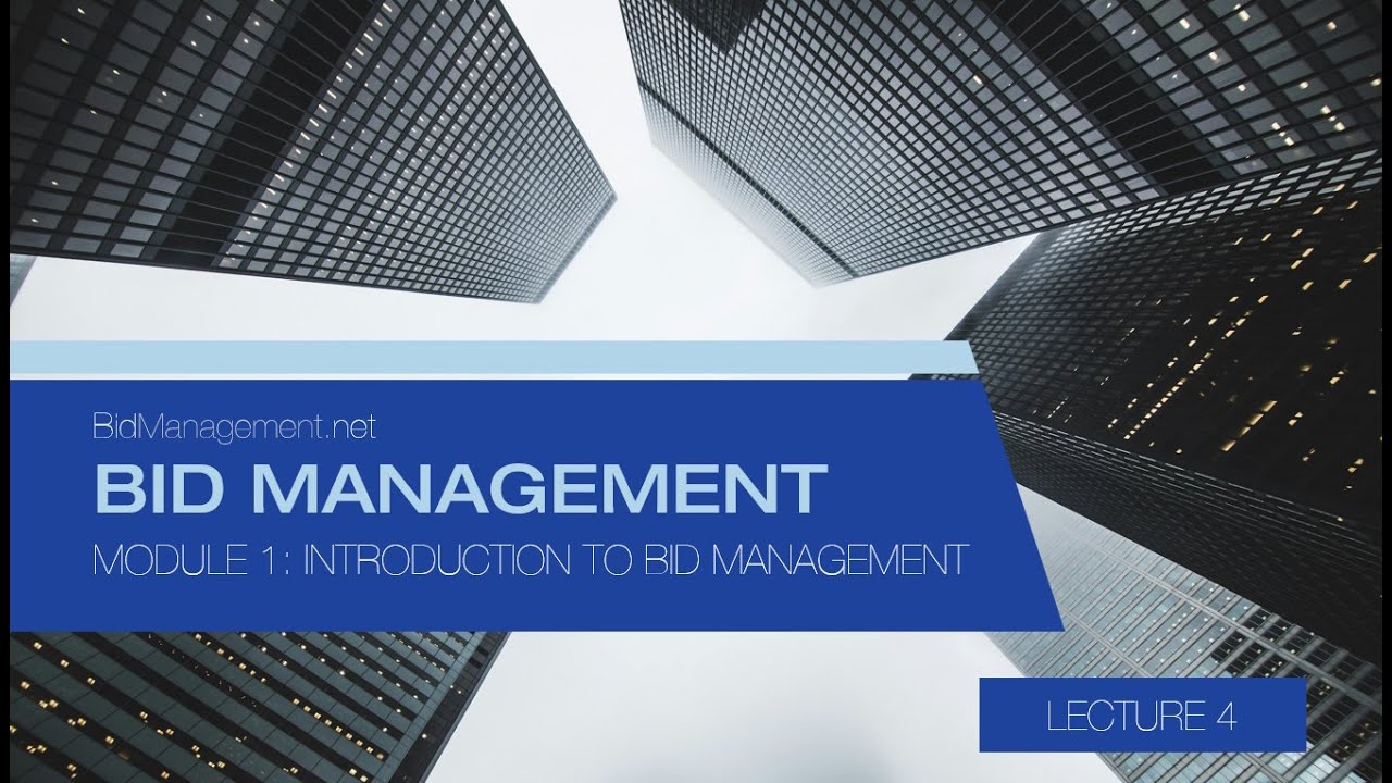 Module 1 Lecture 4   Key Skills and Roles in a Bid Team