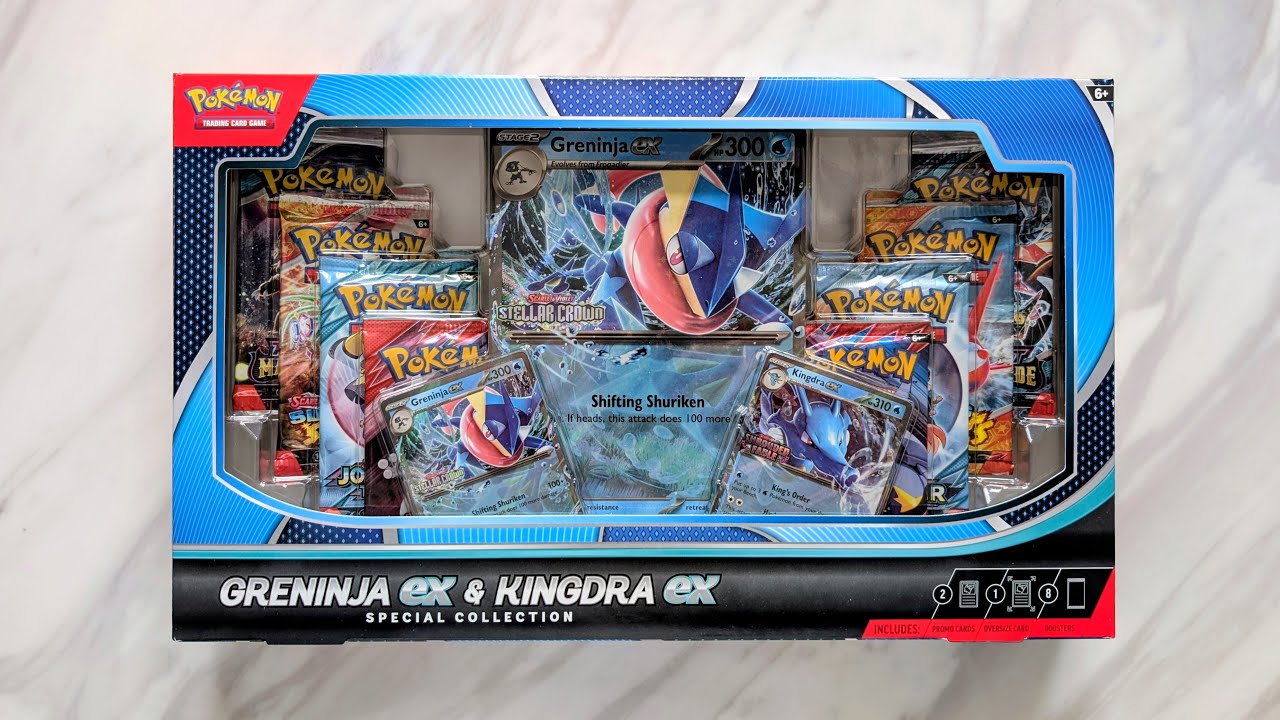 [Pokemon] Pokemon Trading Card Game Greninja ex & Kingdra ex Special Collection Unboxing