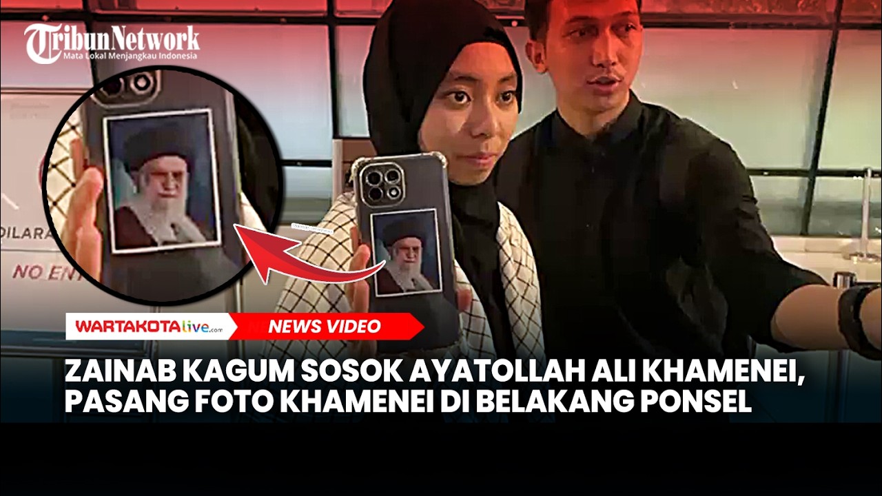 Kagum Sosok Ayatollah Ali Khamenei, Mahasiswa di Iran Pasang Foto Khamenei di Belakang Ponsel