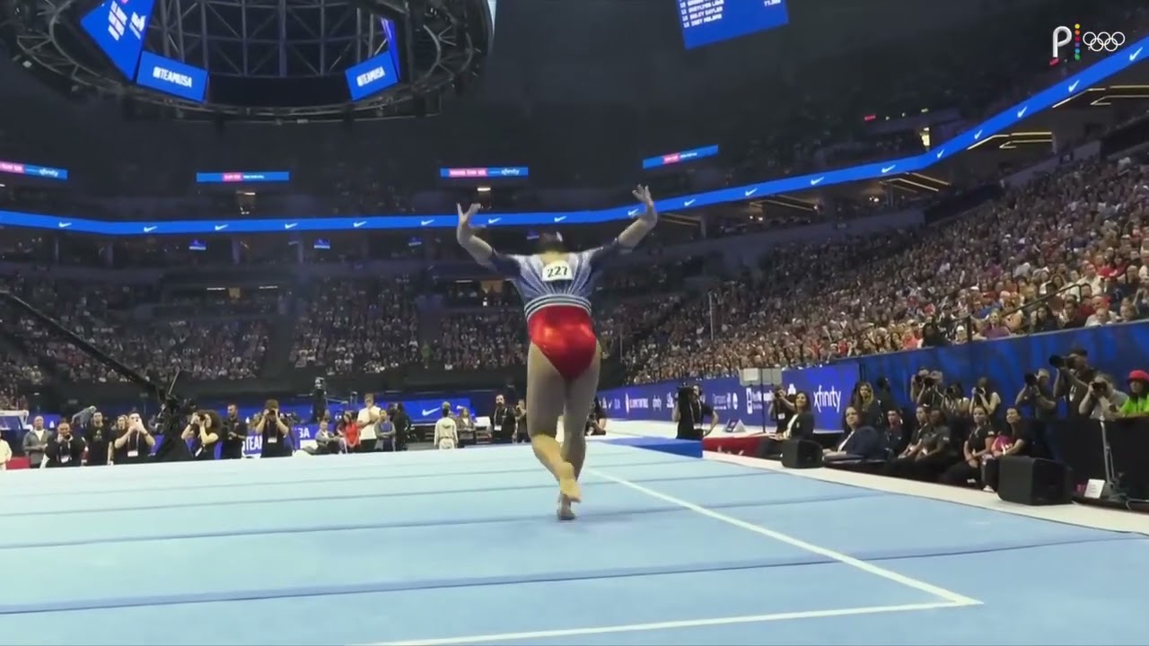 Leanne Wong 🇺🇸 FX 13.625 2024 US Olympic Trials Day 2