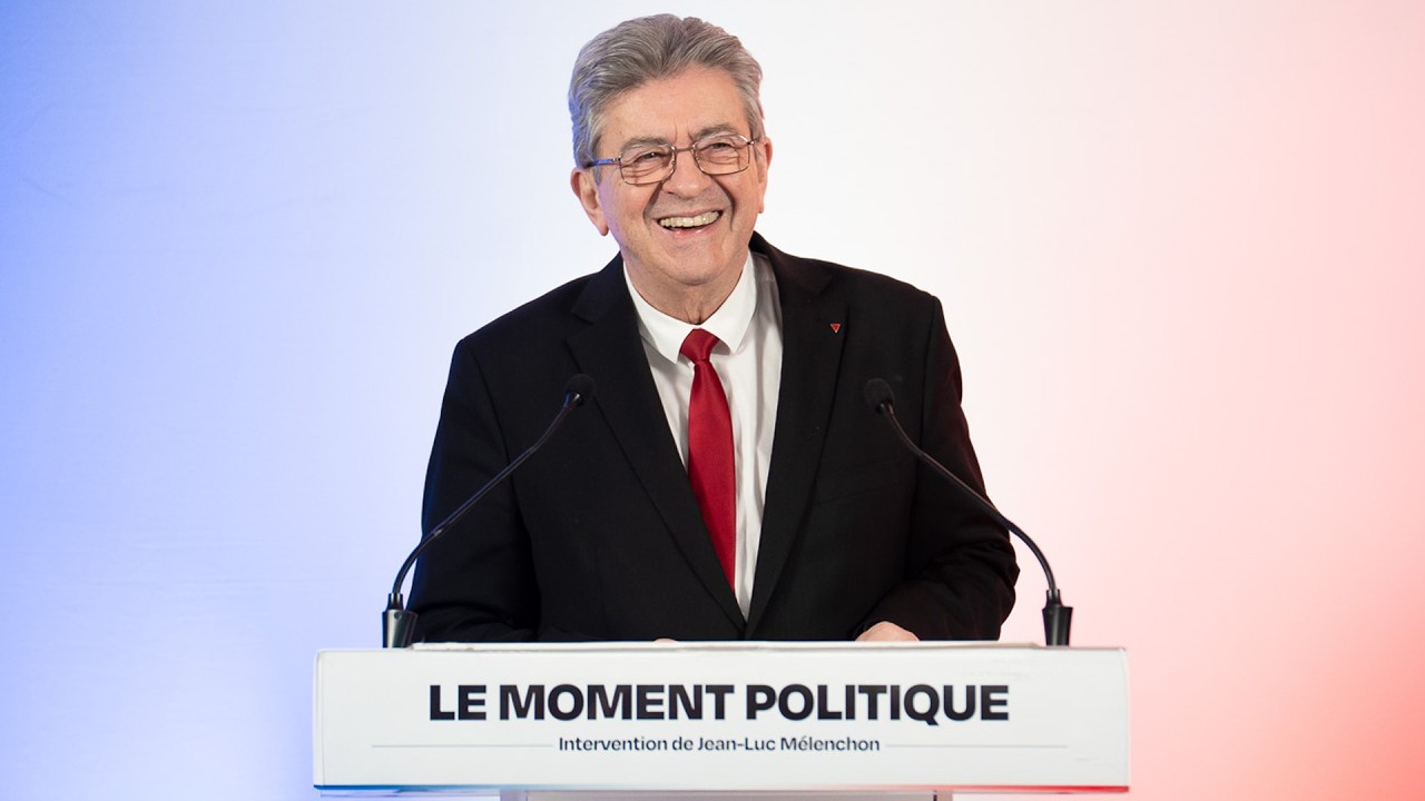 Conf&eacute;rence de Jean-Luc M&eacute;lenchon sur le moment politique