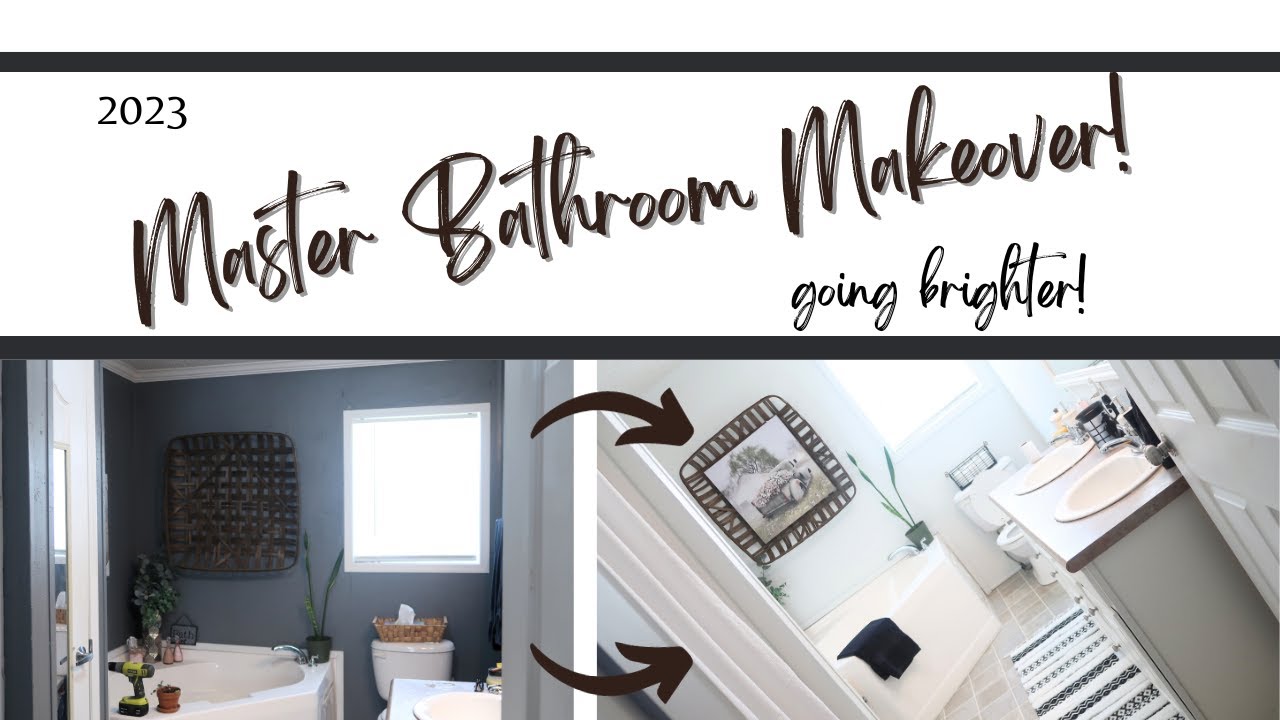 Master Bathroom Makeover | Brighten Up This Room! // ClutteredCorkboard