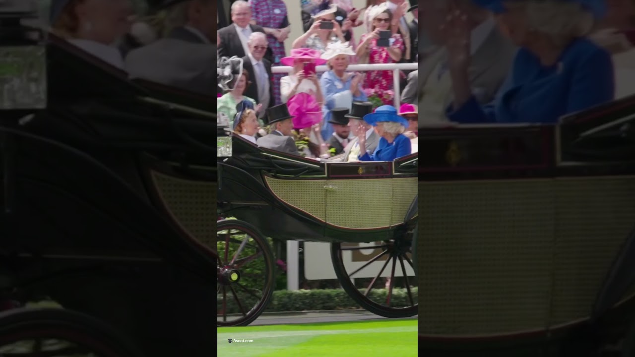 Cheerful King Charles and Queen Camilla arrive at Ascot 👑 🐎