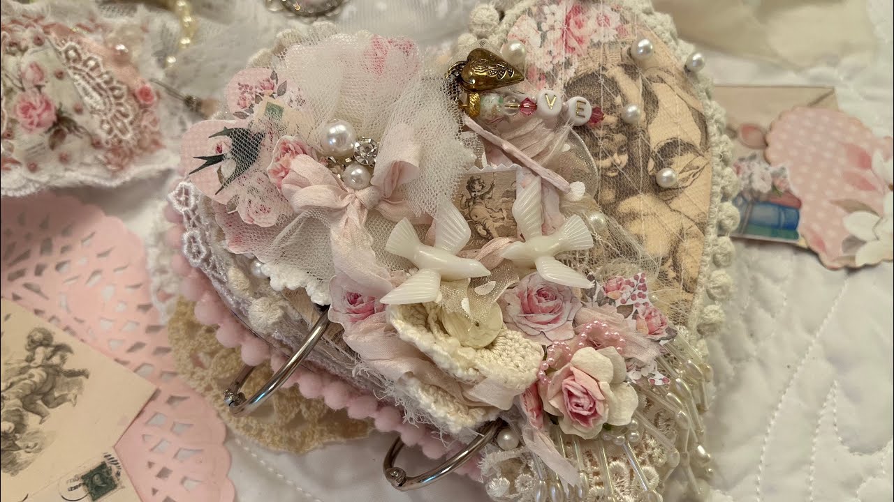 Shabby Art Boutique Victorian Romance Design Team Heart Journal 