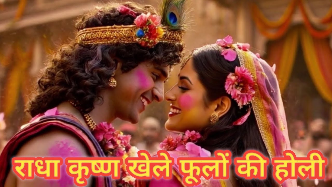 राधे राधे भजन 🌼 फूलों की होली | Mathura Vrindavan Holi Bhajan | Radha Krishna Song