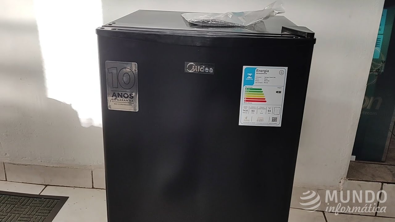 Frigobar Midea 93L MRC10B1 - Frigobar para Escritório 110v Black