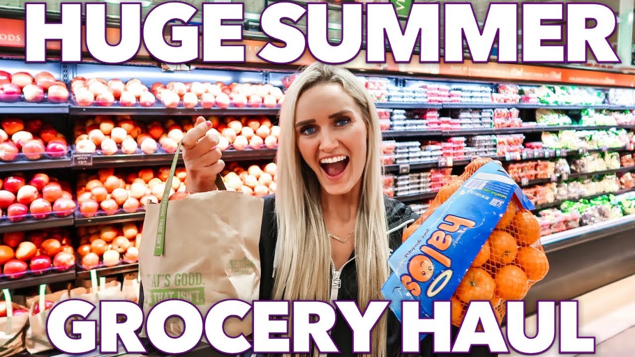 HUGE SUMMER GROCERY HAUL ☀️ GROCERY SHOPPING HACKS FOR FAMILIES 🛒 HEALTHY GROCERY HAUL 2019 😯