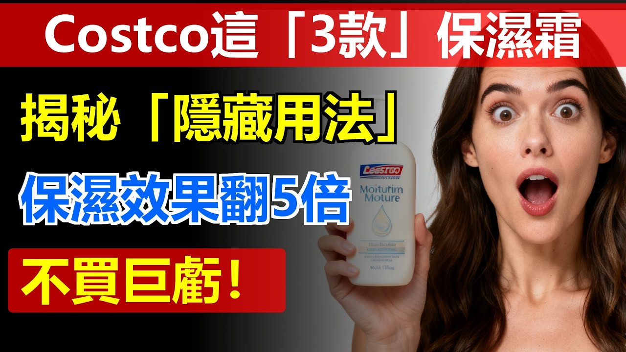 Costco這「3款」保濕霜，內行人揭秘「隱藏用法」，保濕效果翻5倍，不買巨虧！