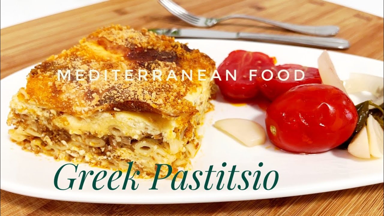 Greek pastitsio. Pasta bake. My grandmother's recipe