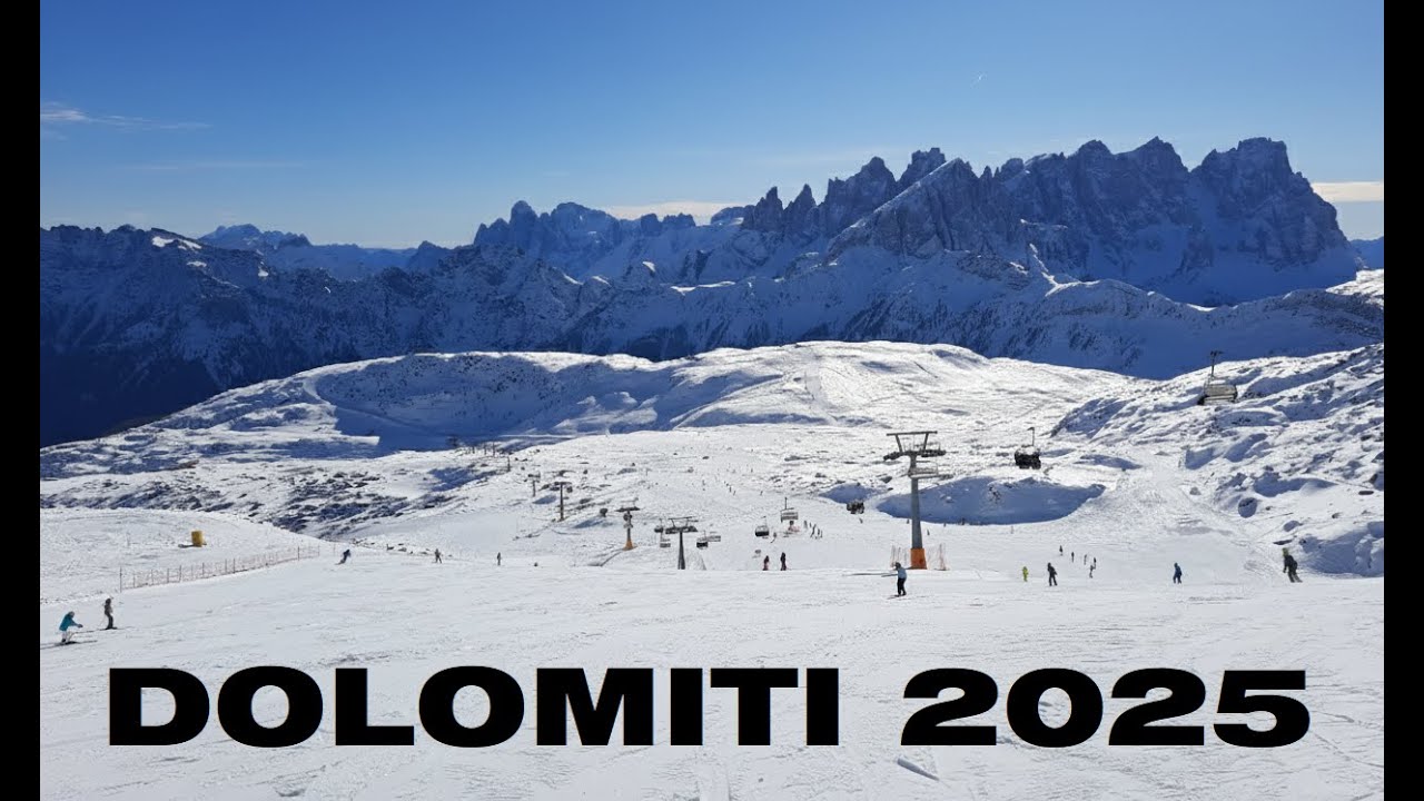 DOLOMITI Italy Trentino Skiing - Val di Fassa - Val Gardena - San Pellegrino - Carezza - Latemar