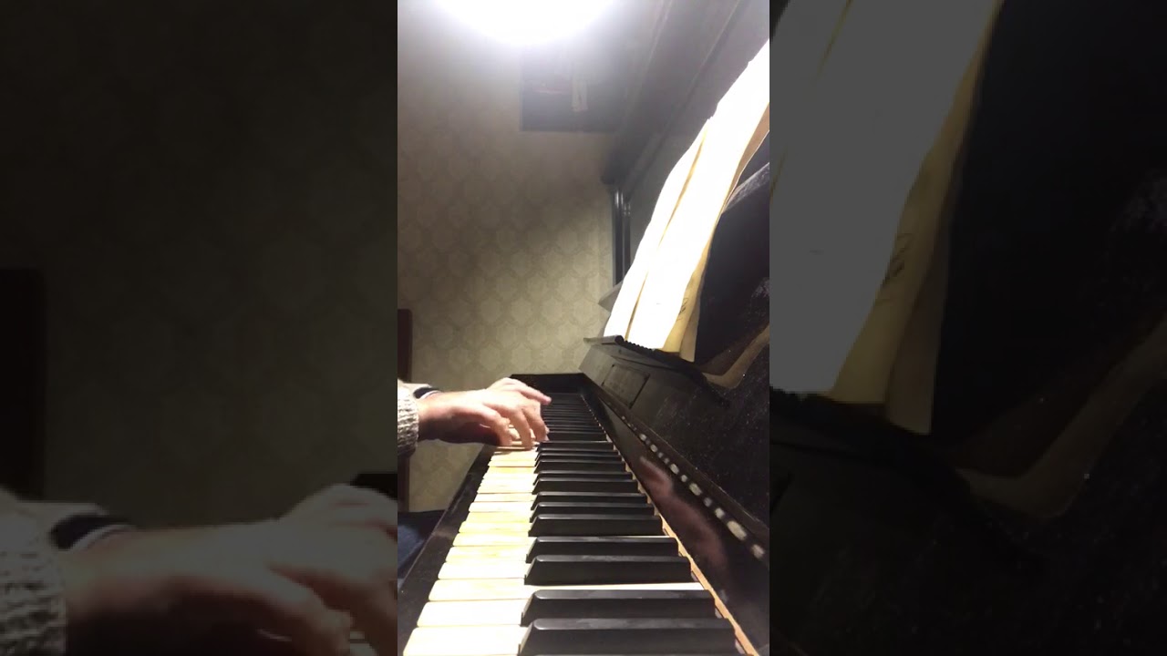 Gregorio Ussardi improvising in a foggy evening